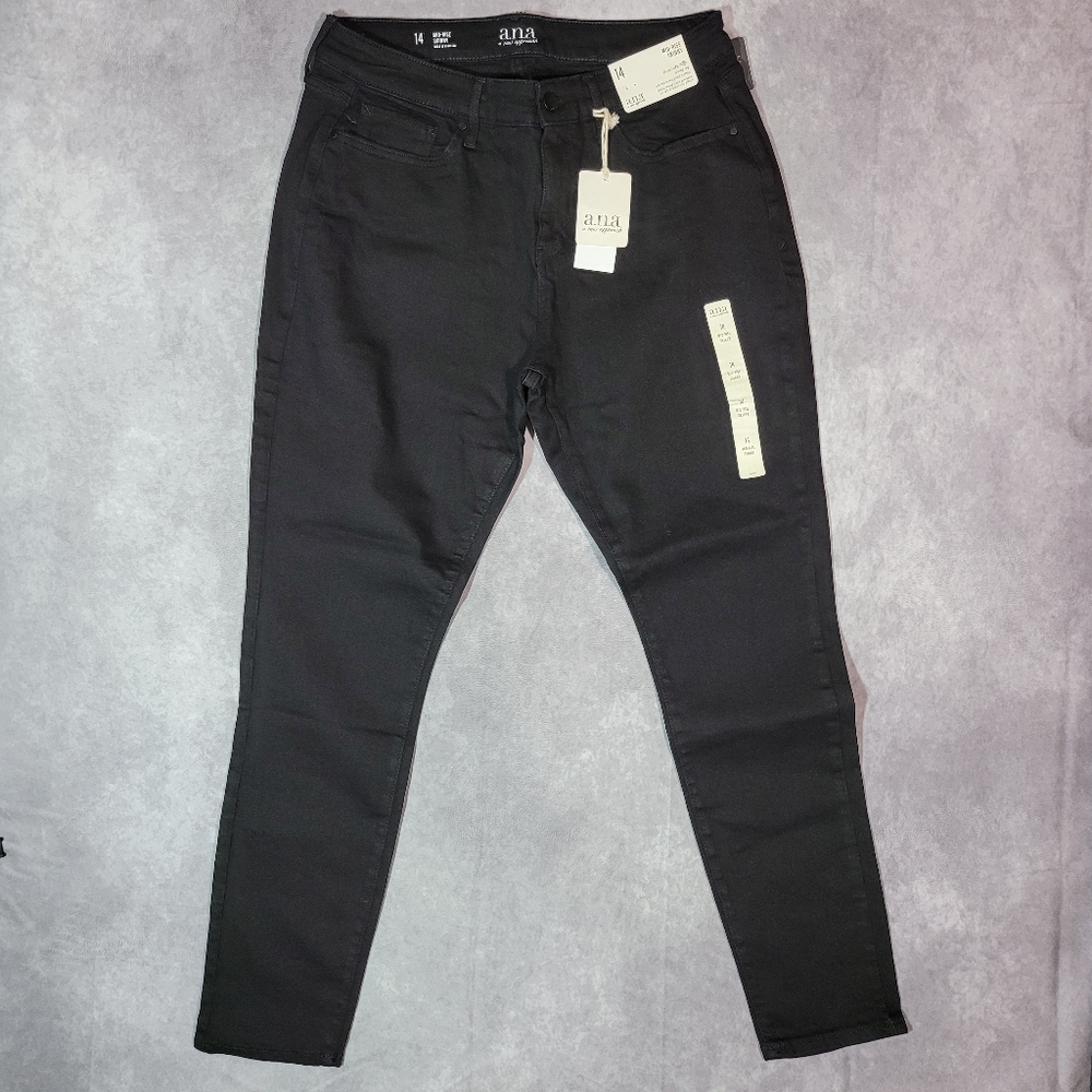 a.n.a. A New Aproach Mid Rise Skinny Jeans Womens Size 14